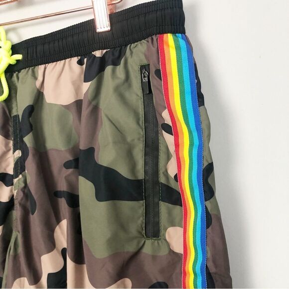 MC2 SAINT BARTH | Men’s Classic Camo Swim Shorts Side Stripe Size X-Large - Picture 3 of 14